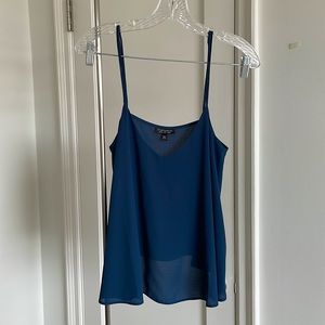Flowy navy Topshop tank